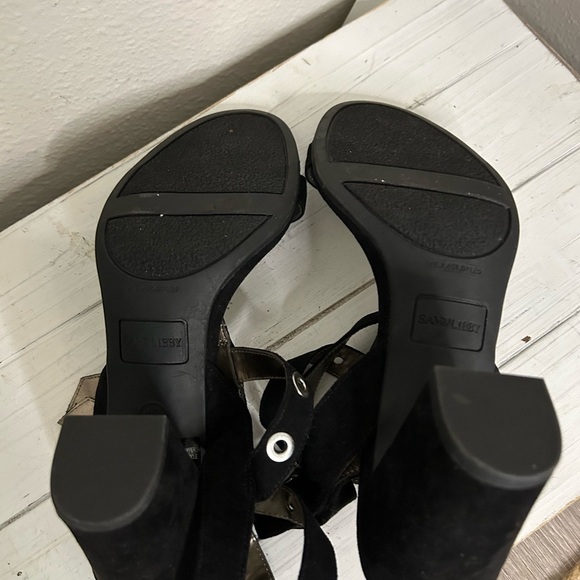 Sam & Libby Black and Silver Sandals - Picture 6 of 7